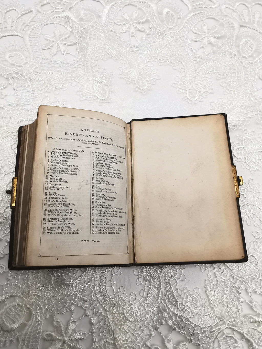 Antique 1880s Miniature Book of Common Prayer – Gilt Leather Bound Pocket Devotional