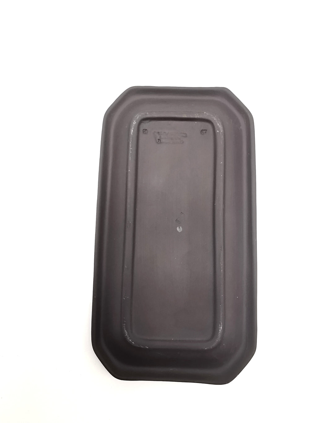 Vintage Wedgwood Black Jasperware Rectangular Pin Tray – Neoclassical Relief