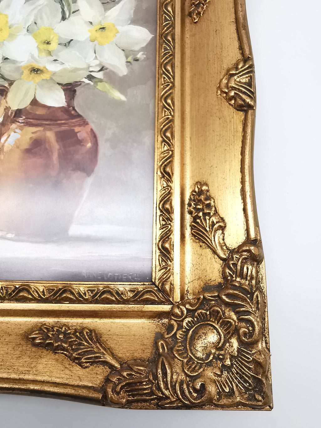 Framed Anne Cotterill Daffodils in Cider Jug Floral Fine Art Print