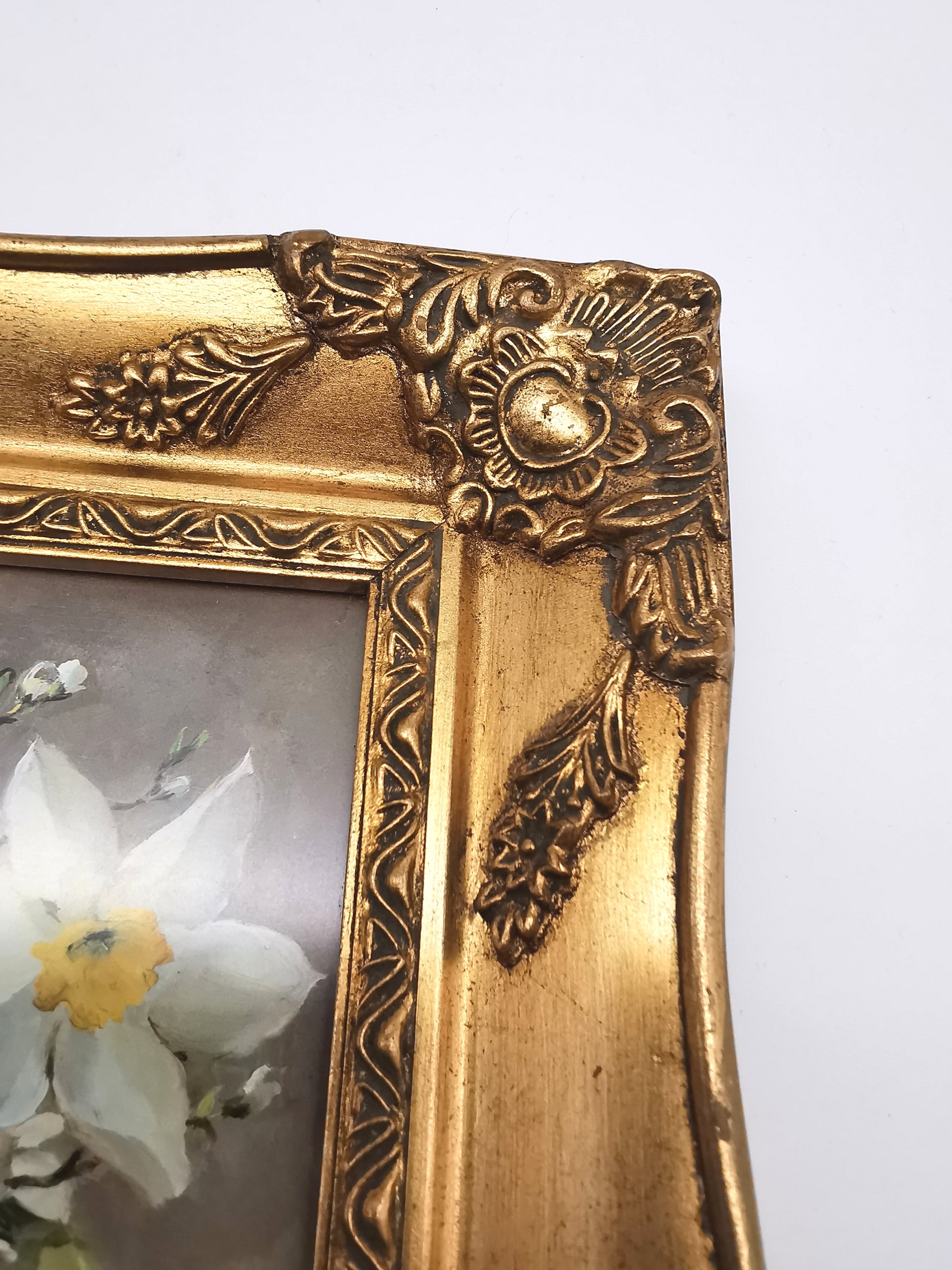 Framed Anne Cotterill Daffodils in Cider Jug Floral Fine Art Print