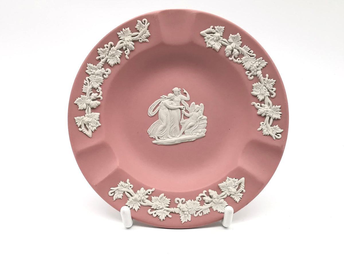 Vintage Wedgwood Pink Jasperware  Trinket Dish/ Small Ashtray