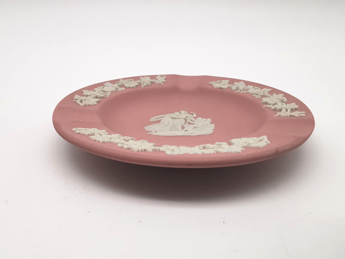 Vintage Wedgwood Pink Jasperware  Trinket Dish/ Small Ashtray