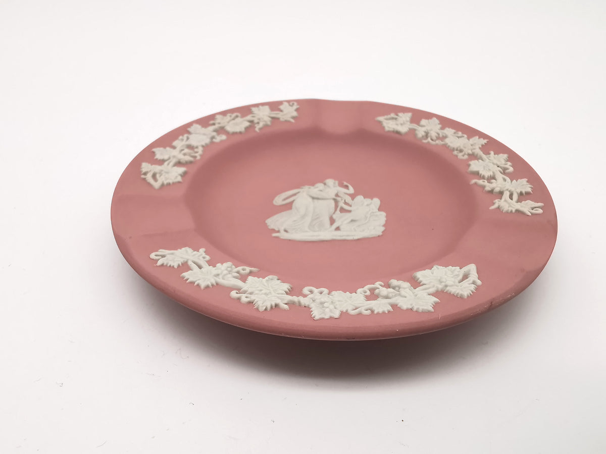 Vintage Wedgwood Pink Jasperware  Trinket Dish/ Small Ashtray