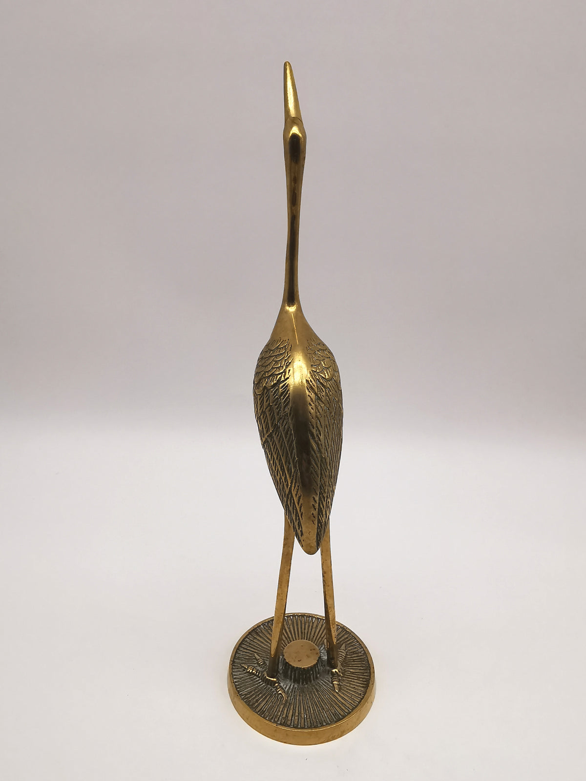 Vintage Brass Crane/ Heron Figurines Pair - Mid Century Birds Statues