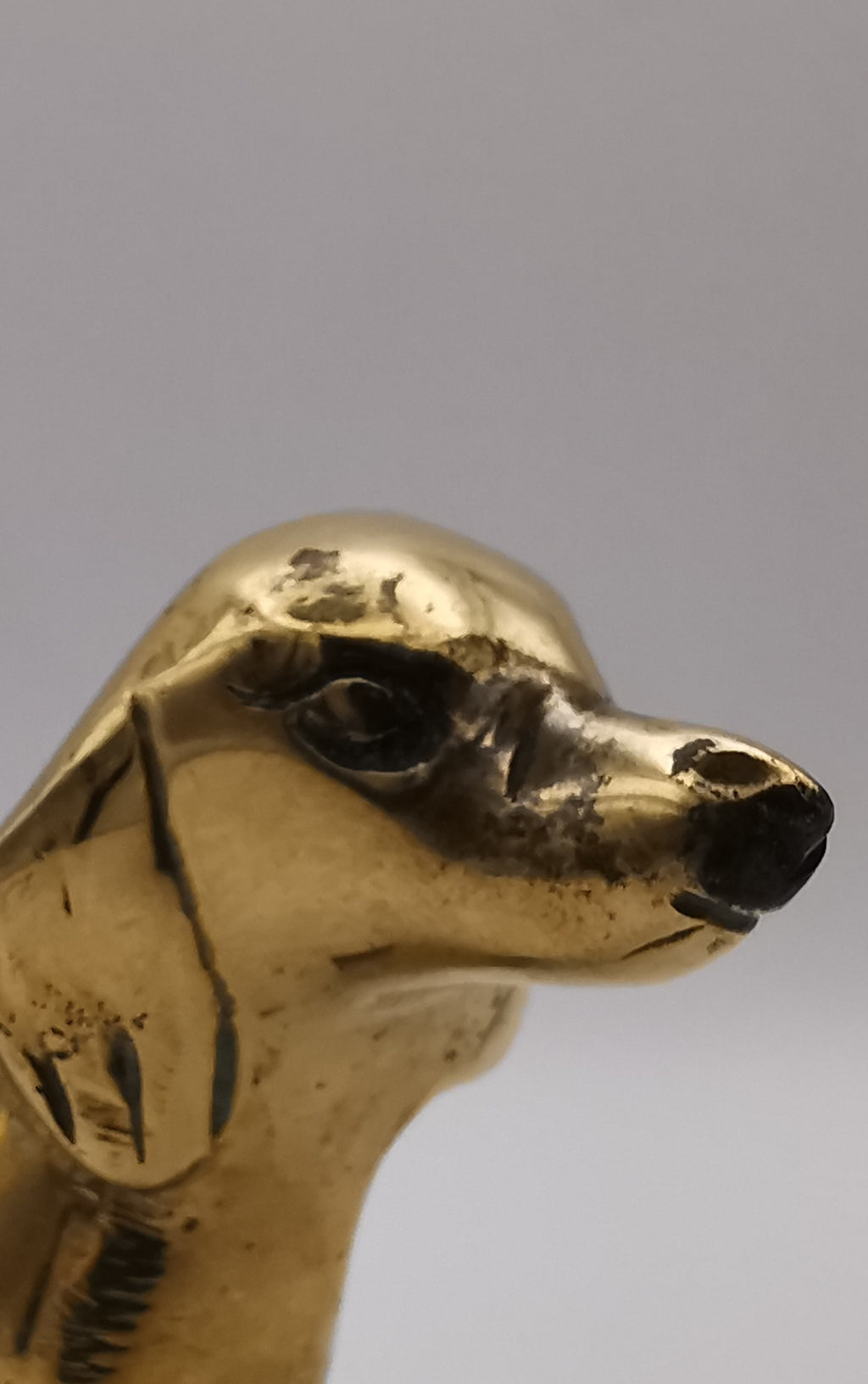 Vintage Mid-Century Hollow Brass Dachshund Figurine – Retro Sausage Dog Ornament